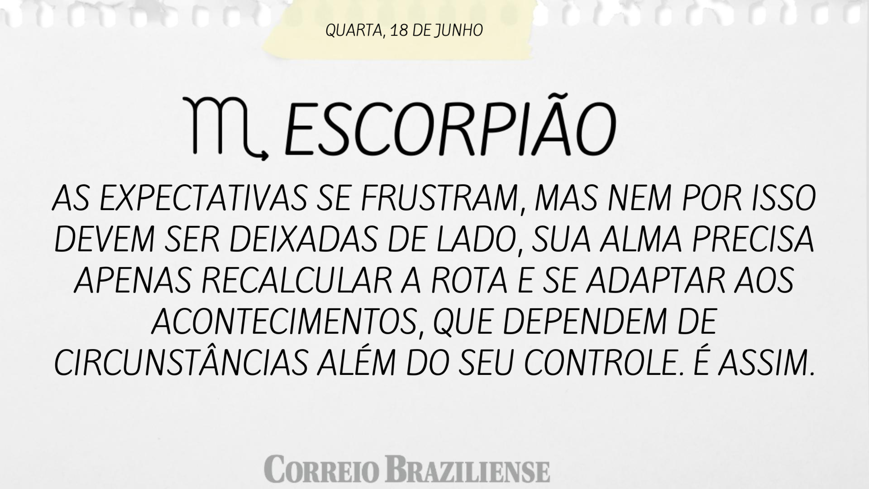Horóscopo | 18 de junho