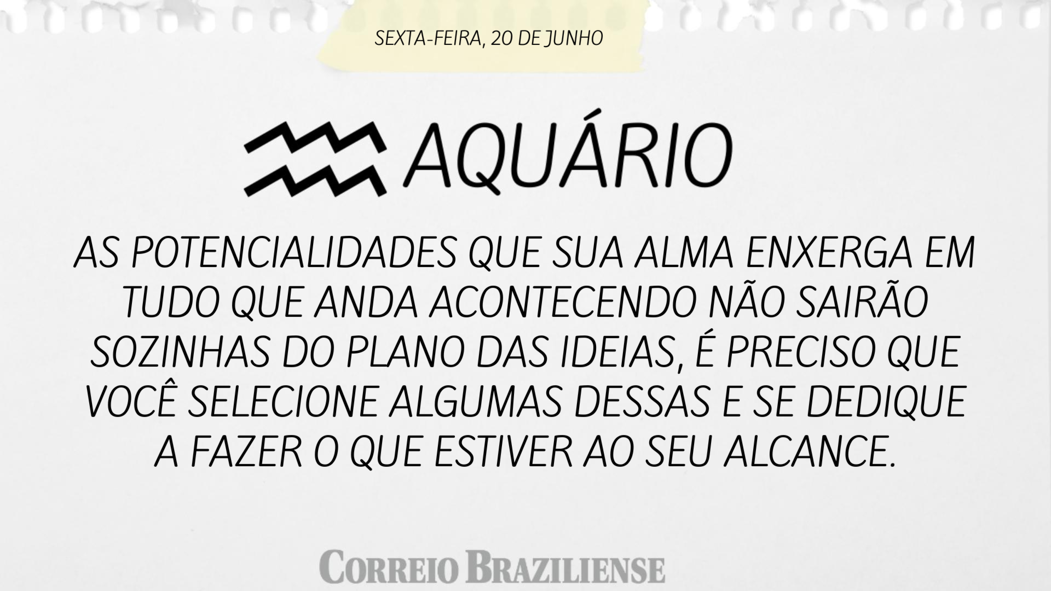 Horóscopo desta sexta-feira