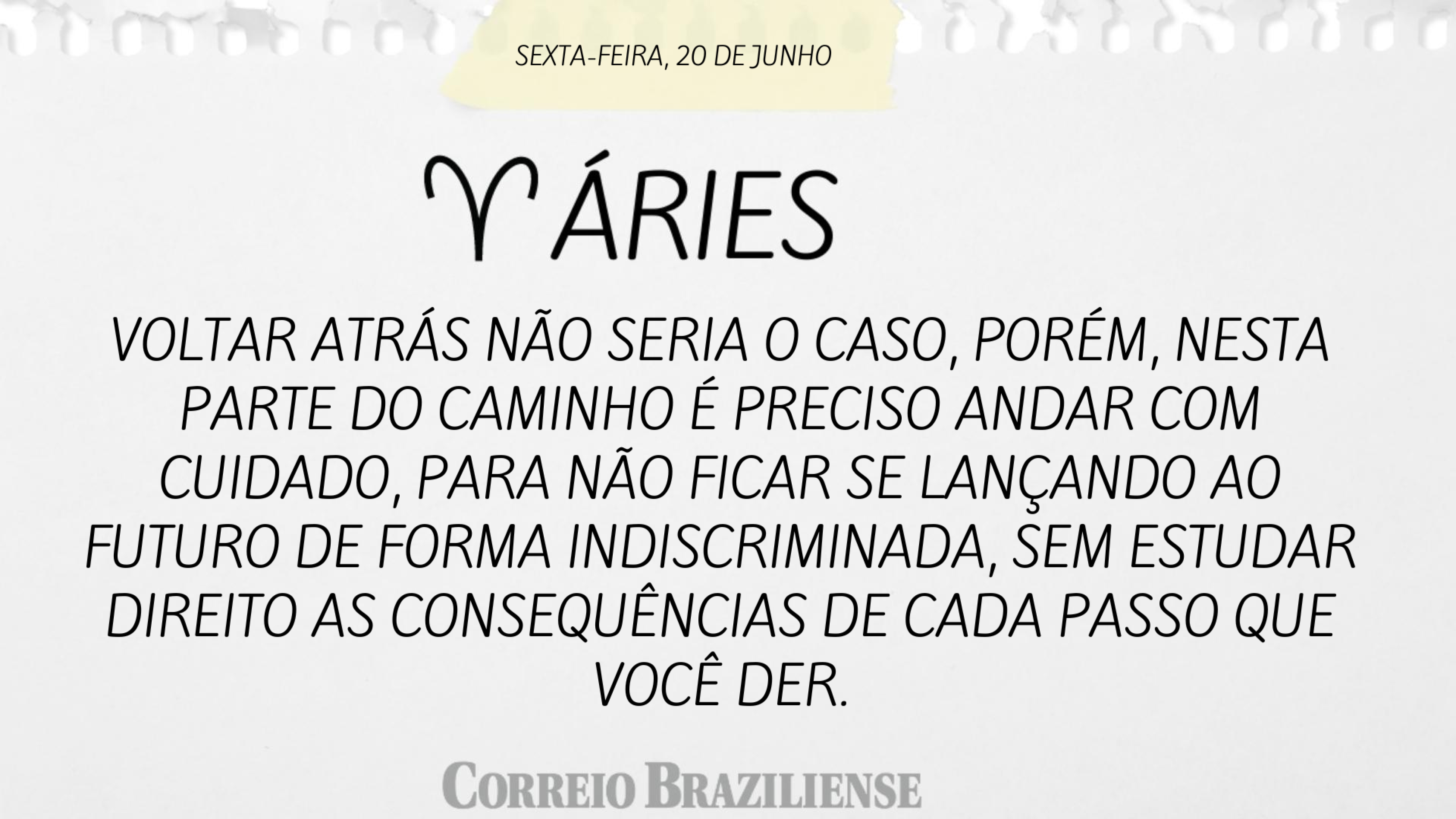 Horóscopo desta sexta-feira
