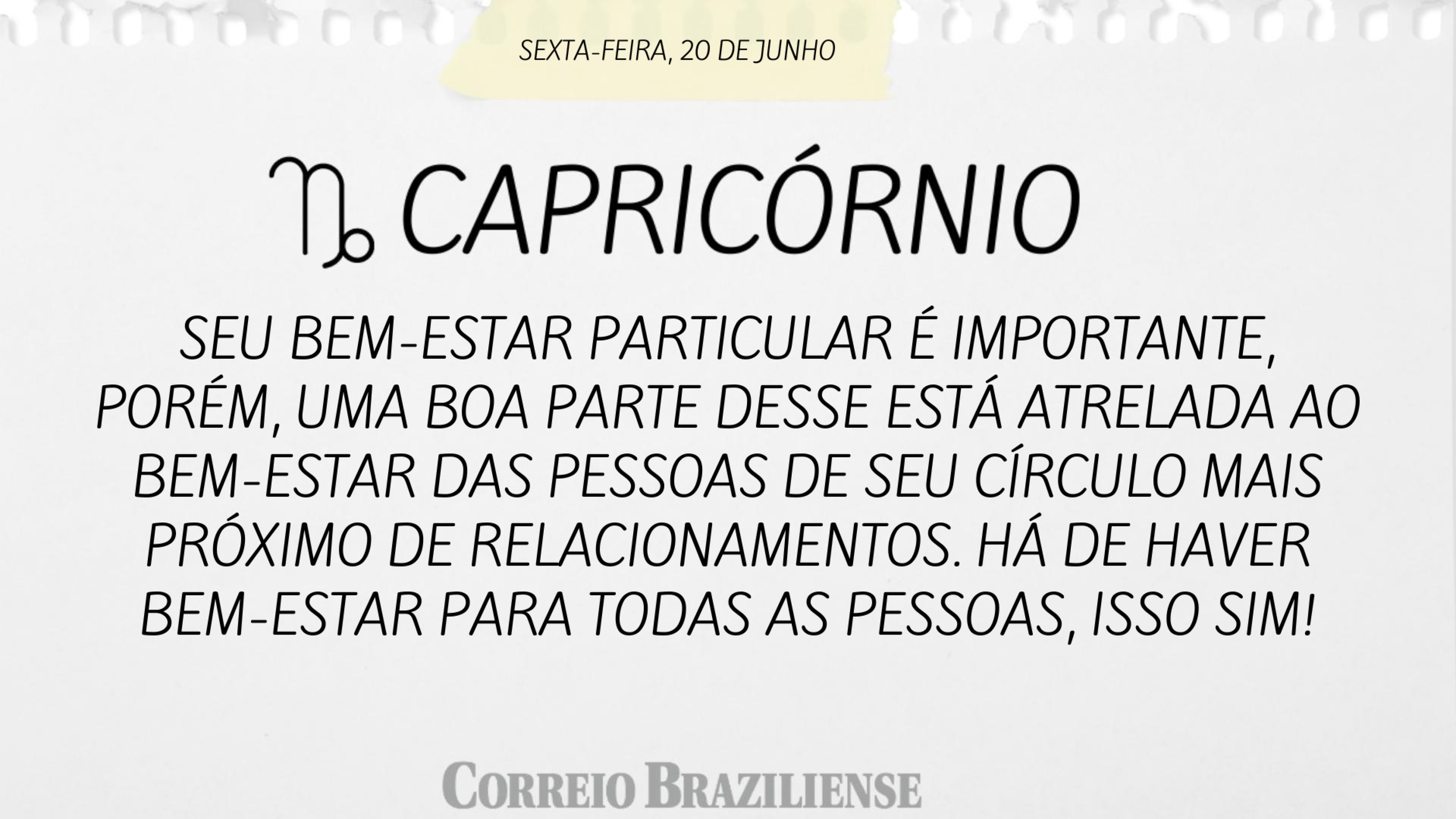Horóscopo desta sexta-feira