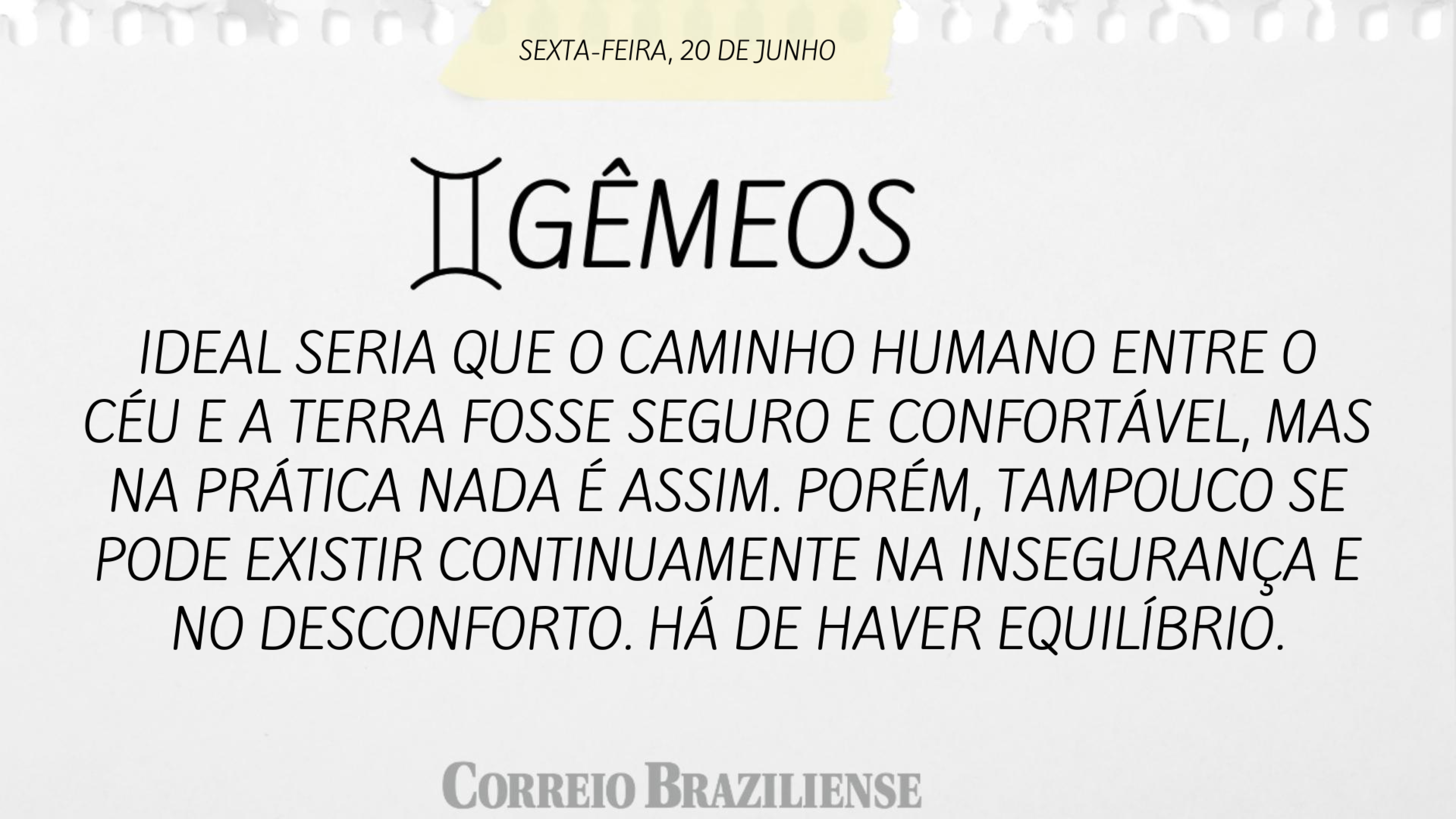 Horóscopo desta sexta-feira