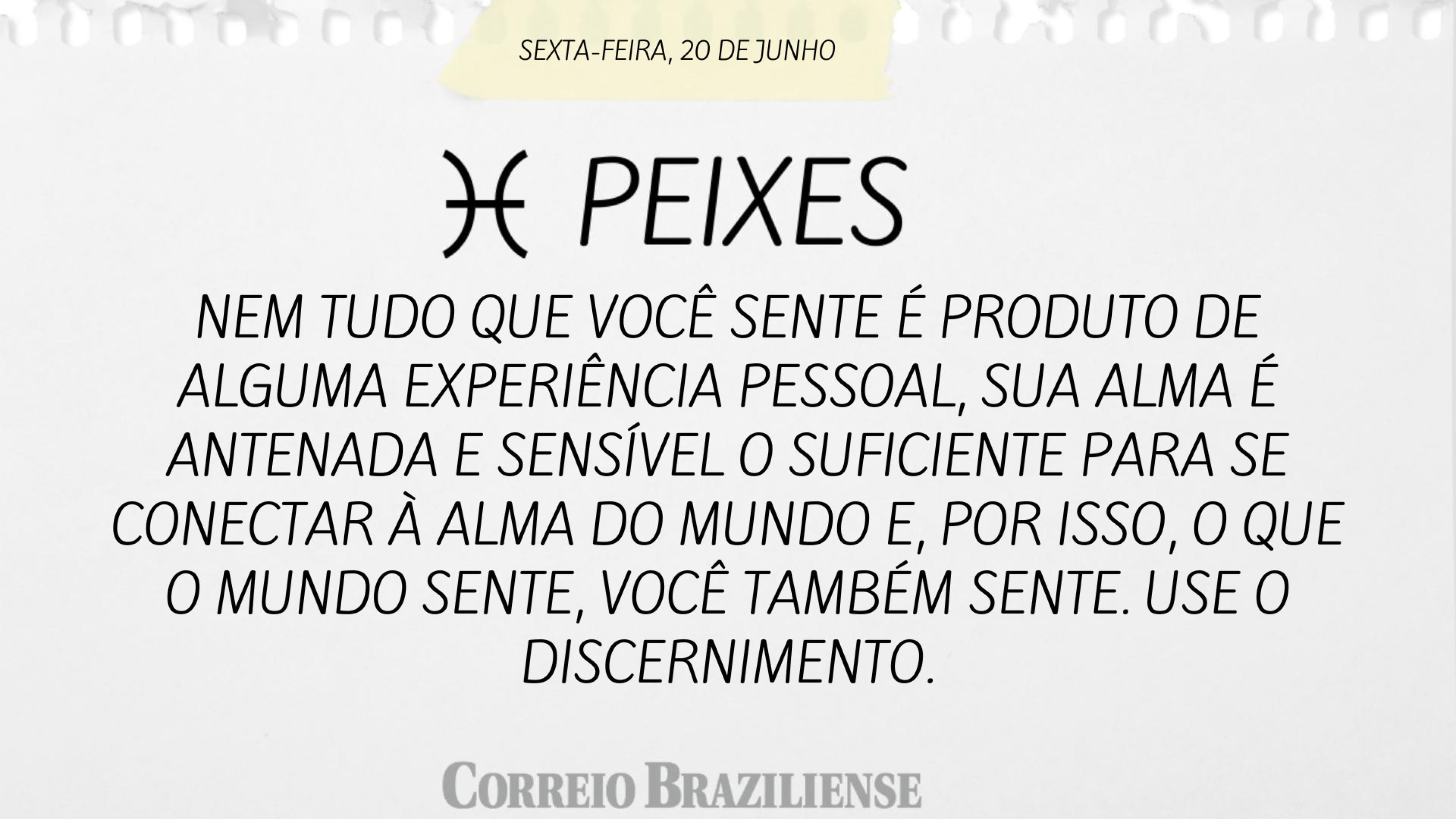 Horóscopo desta sexta-feira