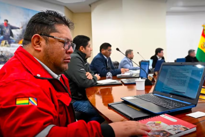 Ministro do Trabalho da Bolívia, Erland Rodríguez Lafuente - (crédito: Reprodução) Ministro do Trabalho da Bolívia, Erland Rodríguez Lafuente - (crédito: Reprodução)