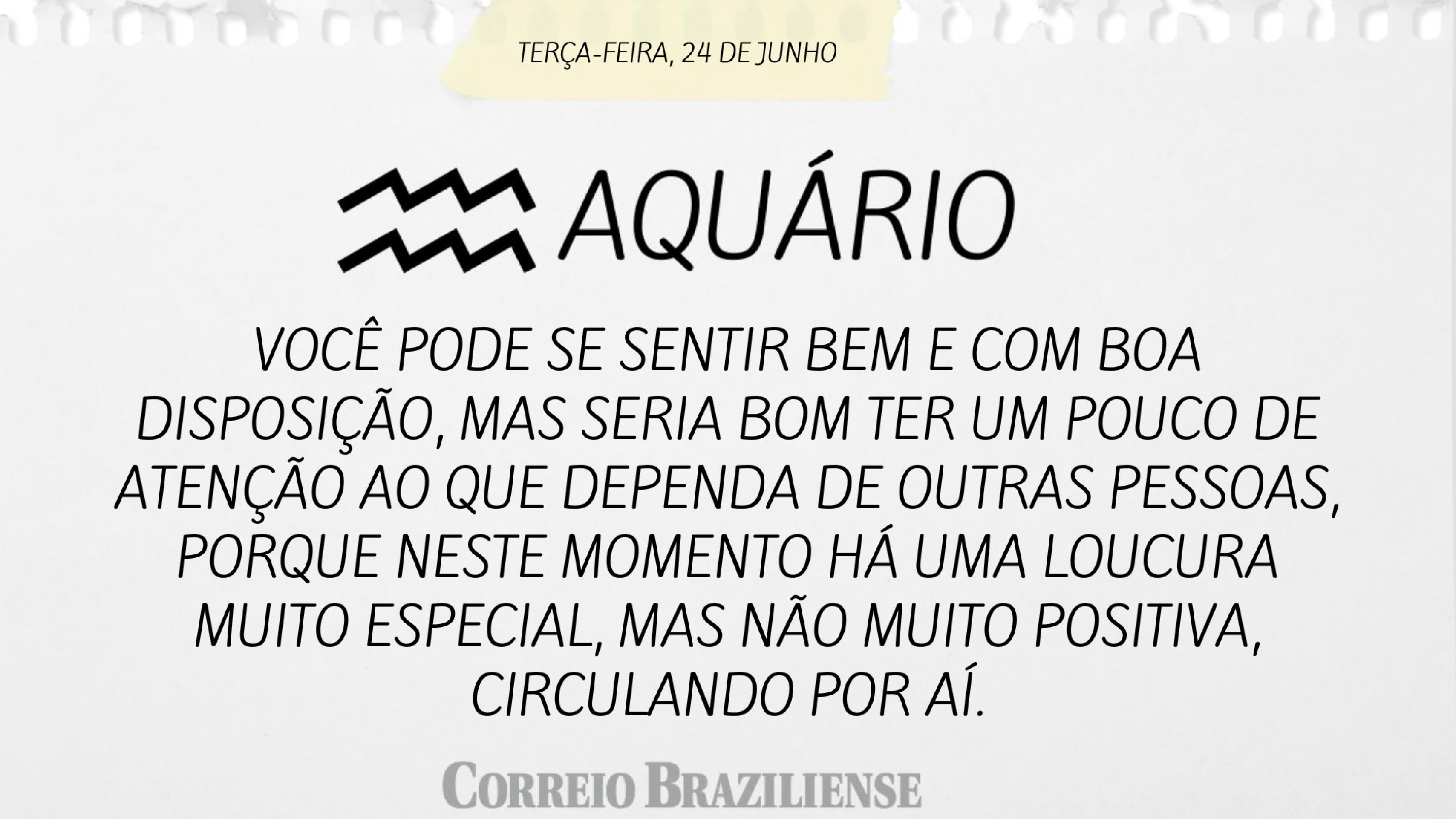 Horóscopo 24 de junho