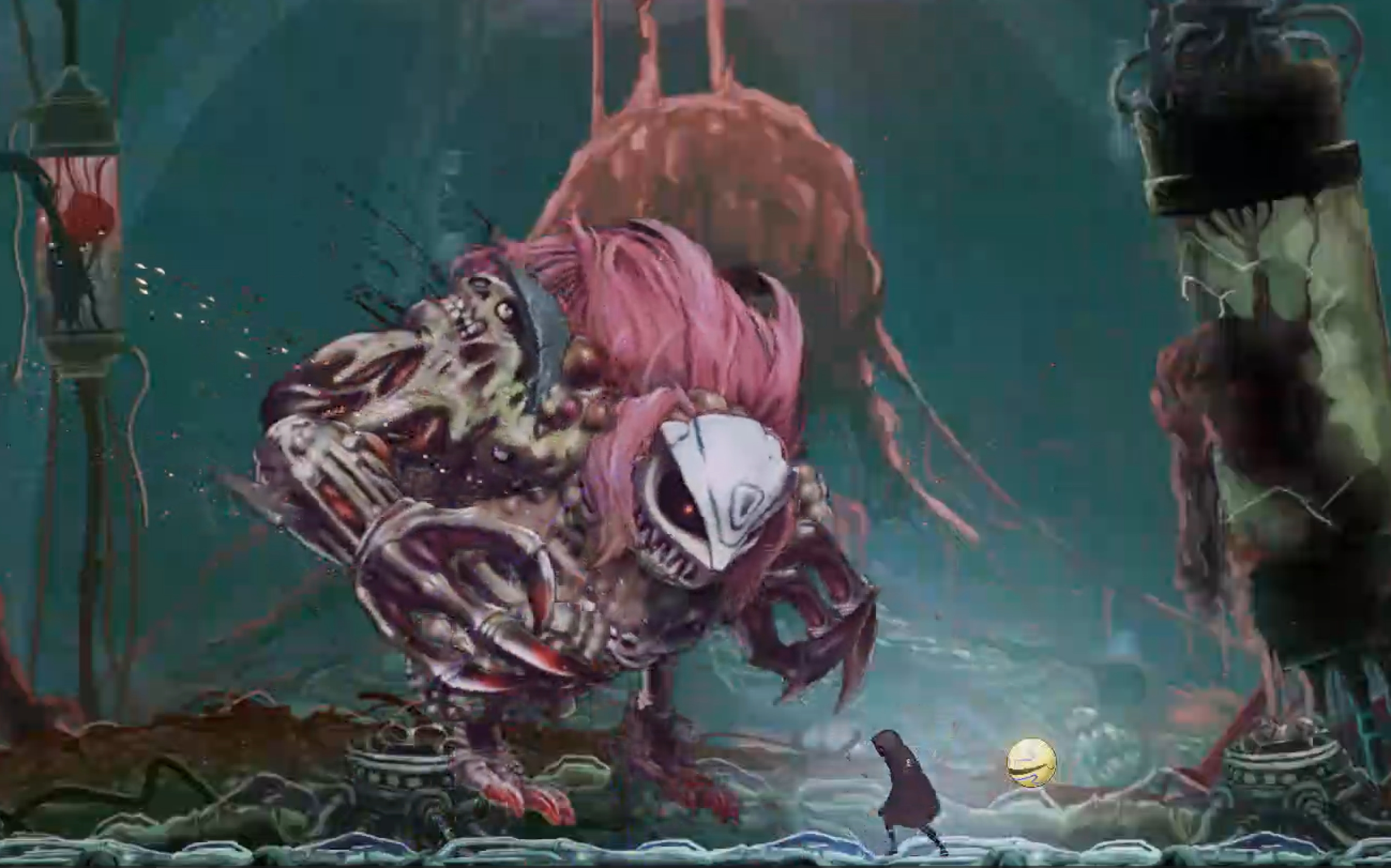  O chefe foi o maior destaque da prévia, com um combate que exige a atenção do jogador a todo tempo.