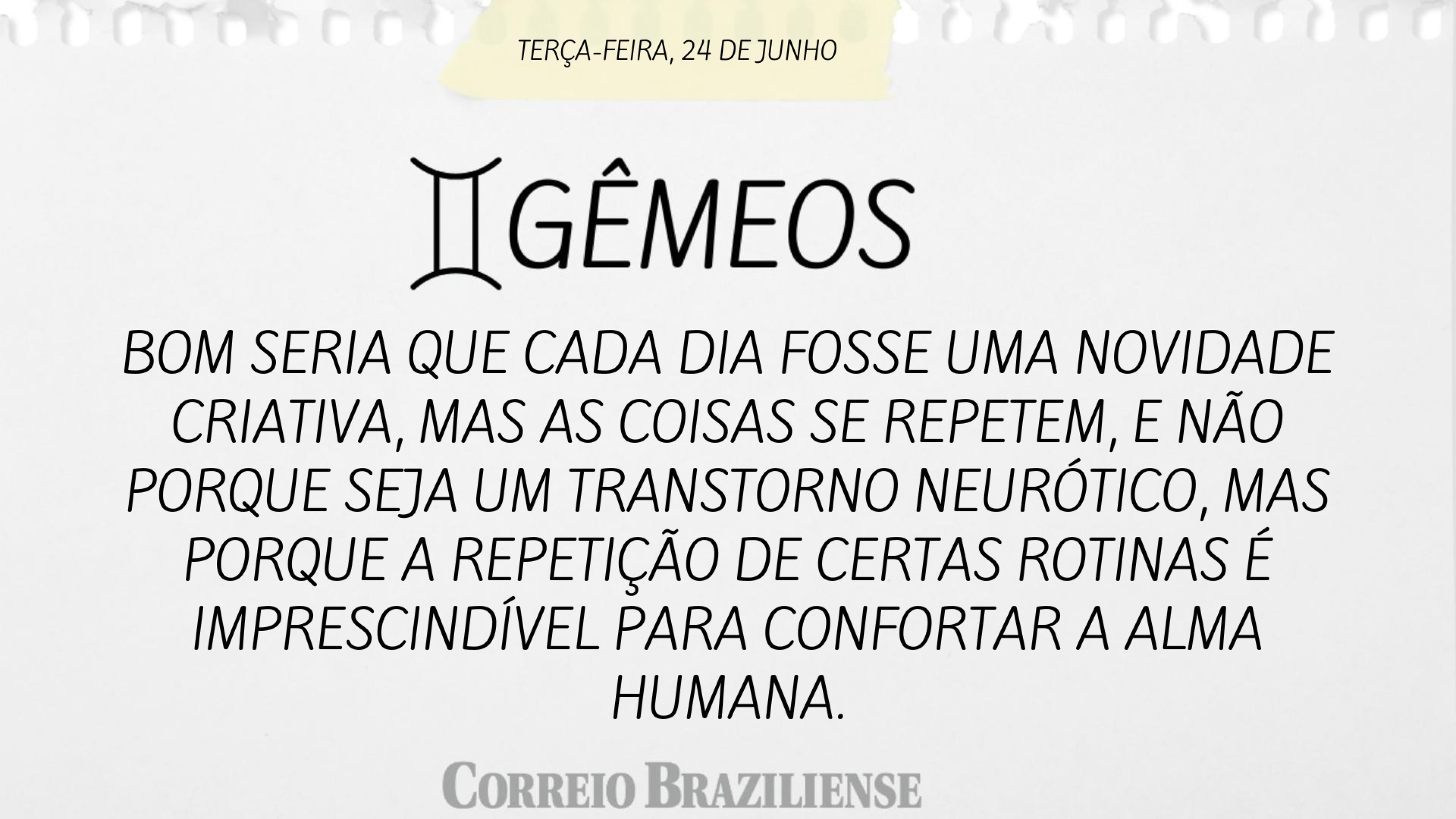 Horóscopo 24 de junho