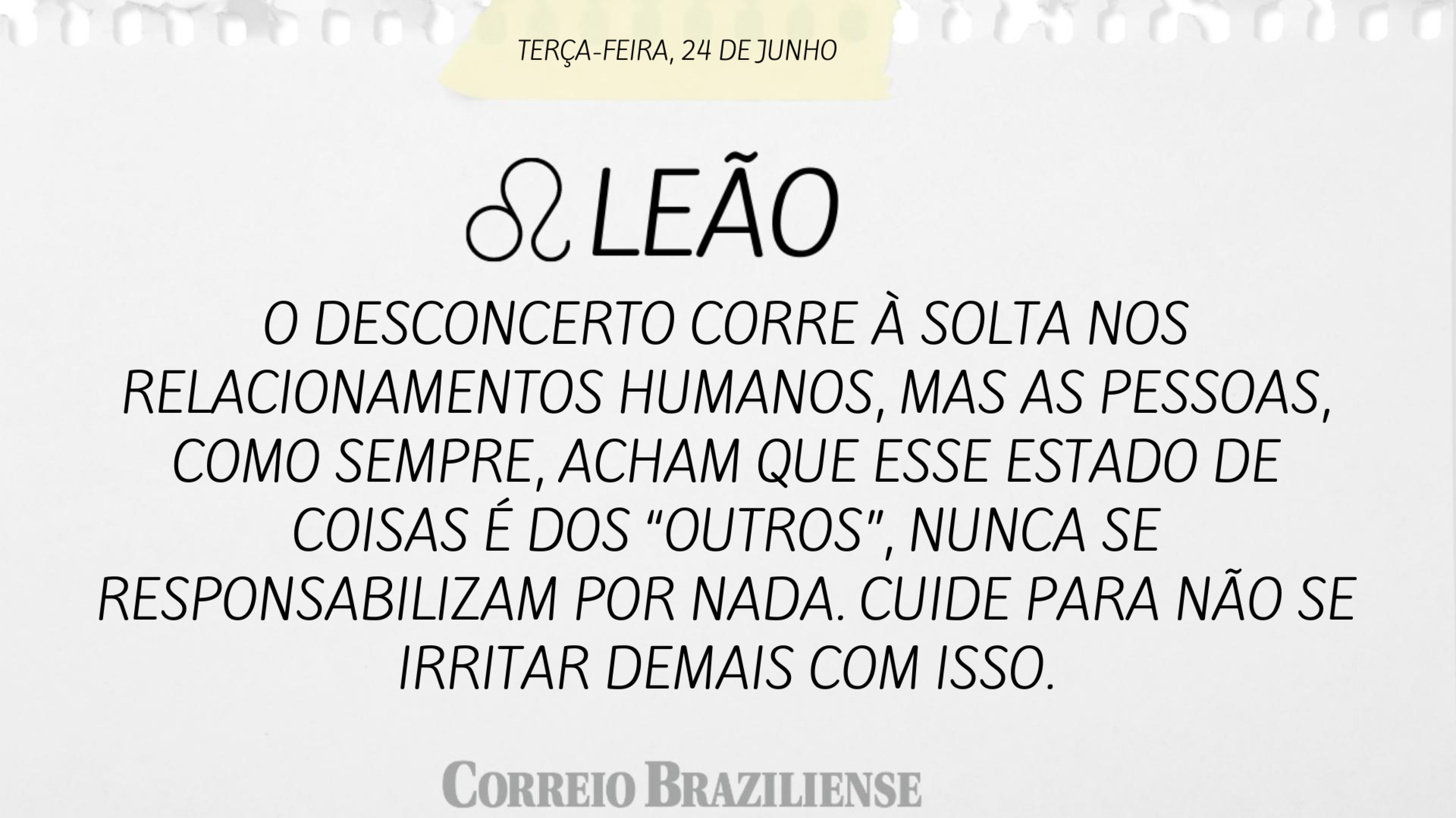 Horóscopo 24 de junho