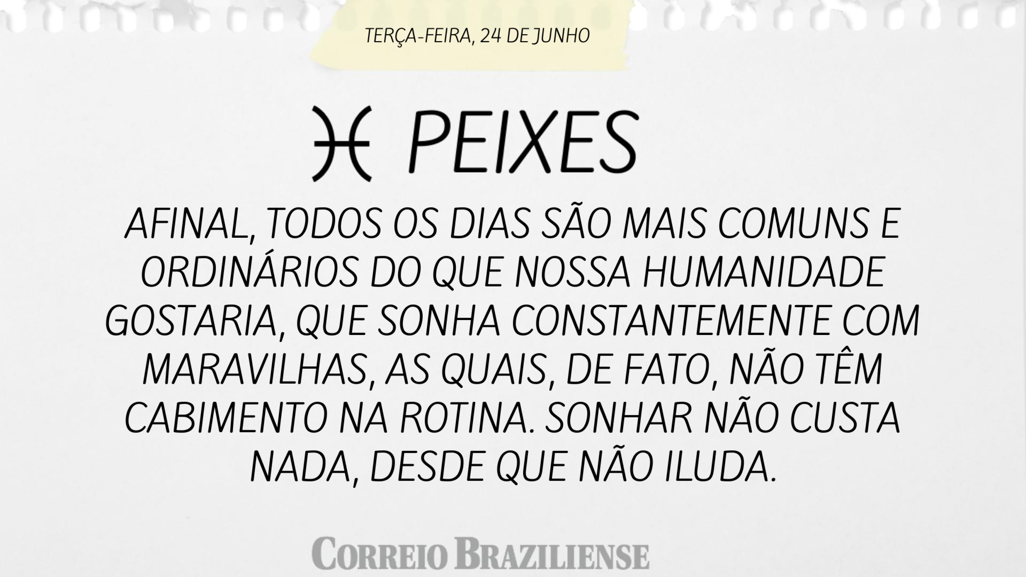 Horóscopo 24 de junho