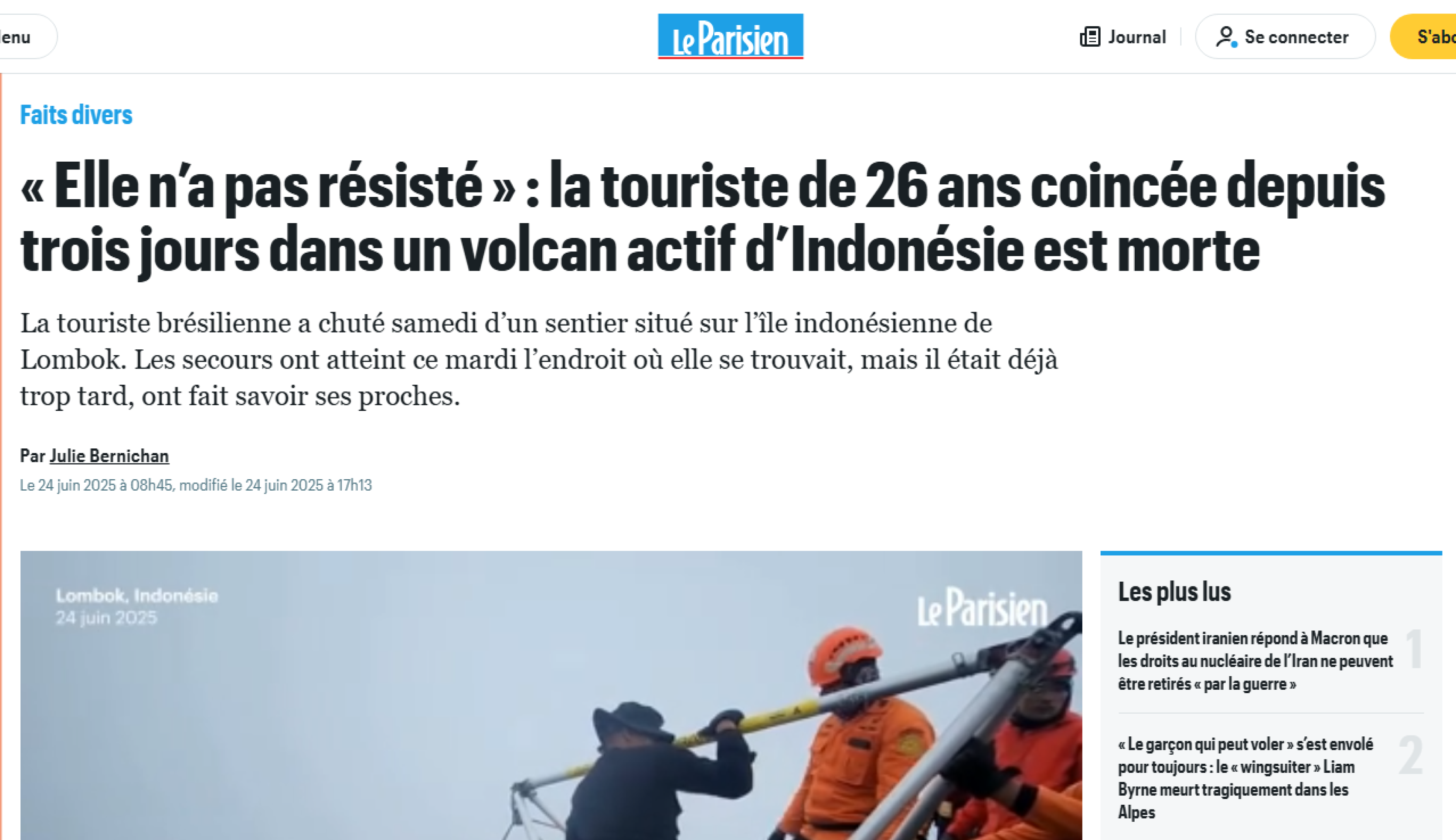 Imprensa internacional repercute morte de brasileira em trilha na Indonésia