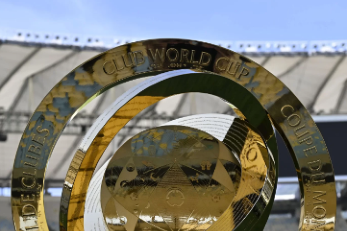 Taça da Copa do Mundo de Clubes - (crédito: Reprodução / 'X') Taça da Copa do Mundo de Clubes - (crédito: Reprodução / 'X')