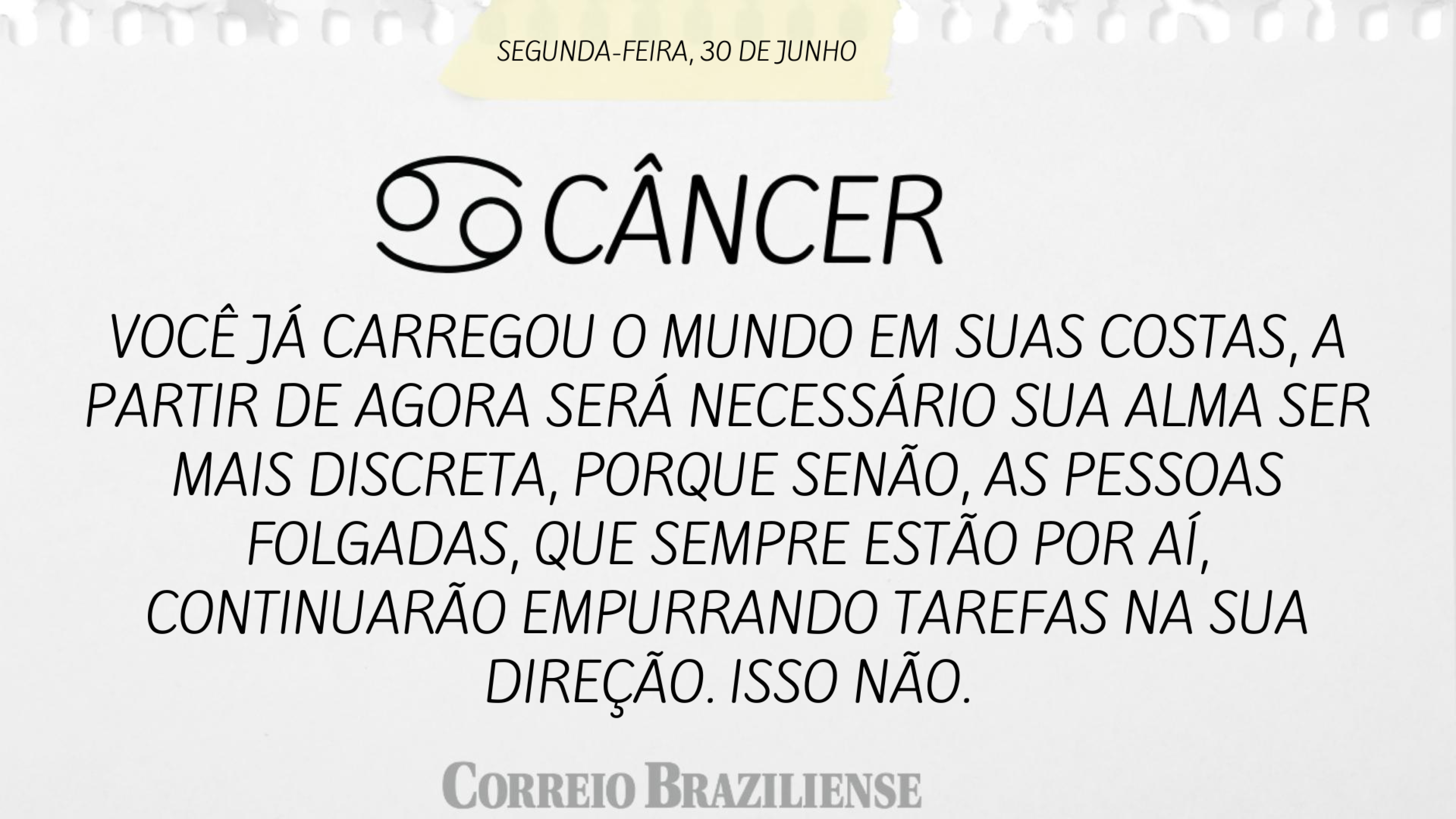 Confira o hor&oacute;scopo desta segunda