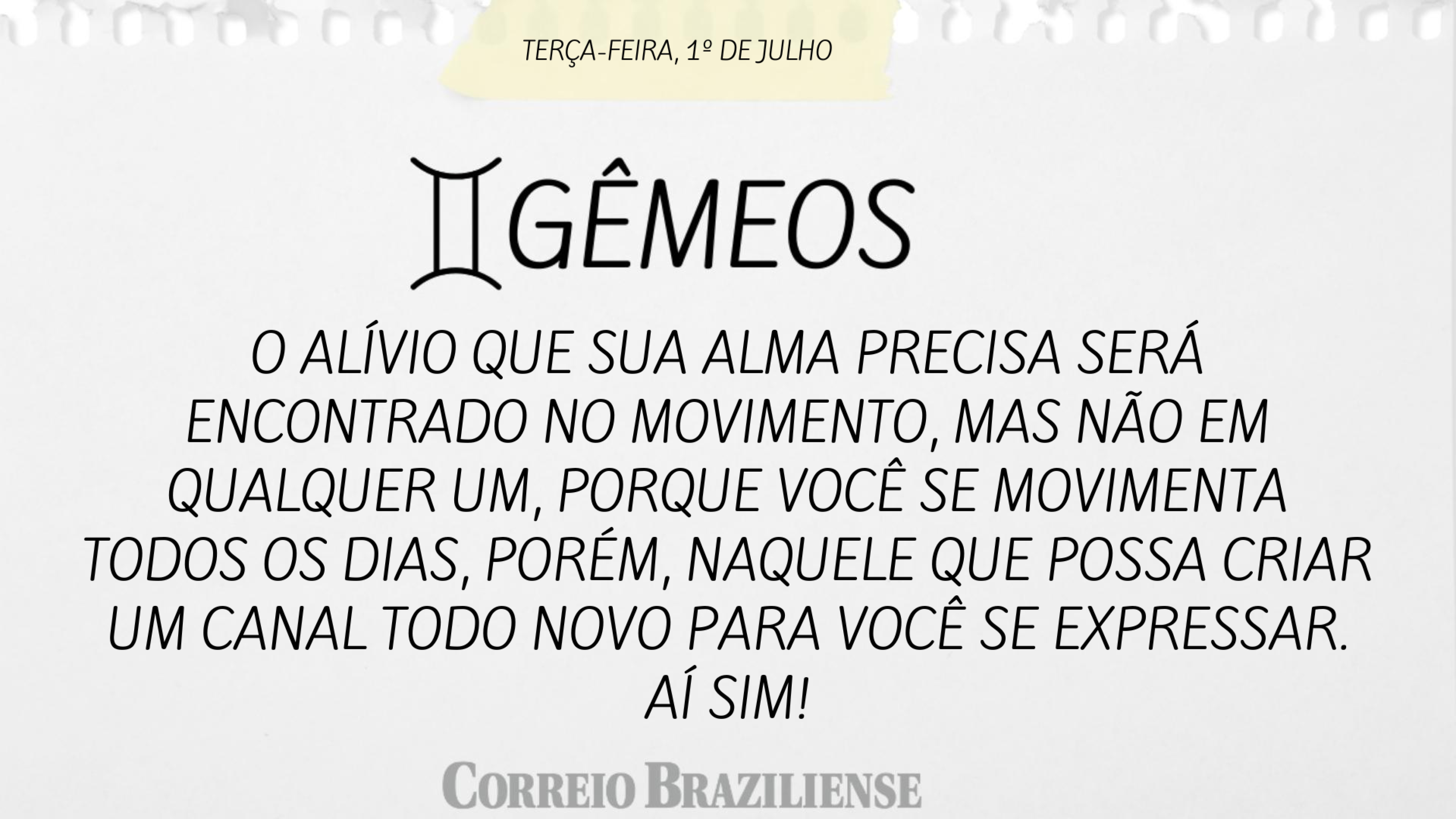 G&Ecirc;MEOS | 1&ordm; DE JULHO