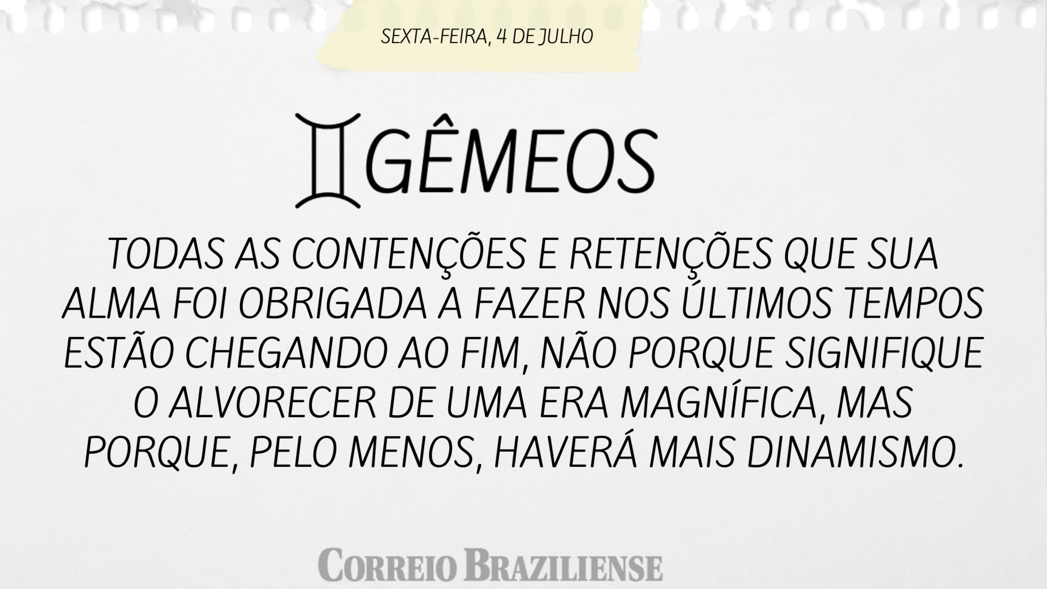 Horóscopo 4/7
