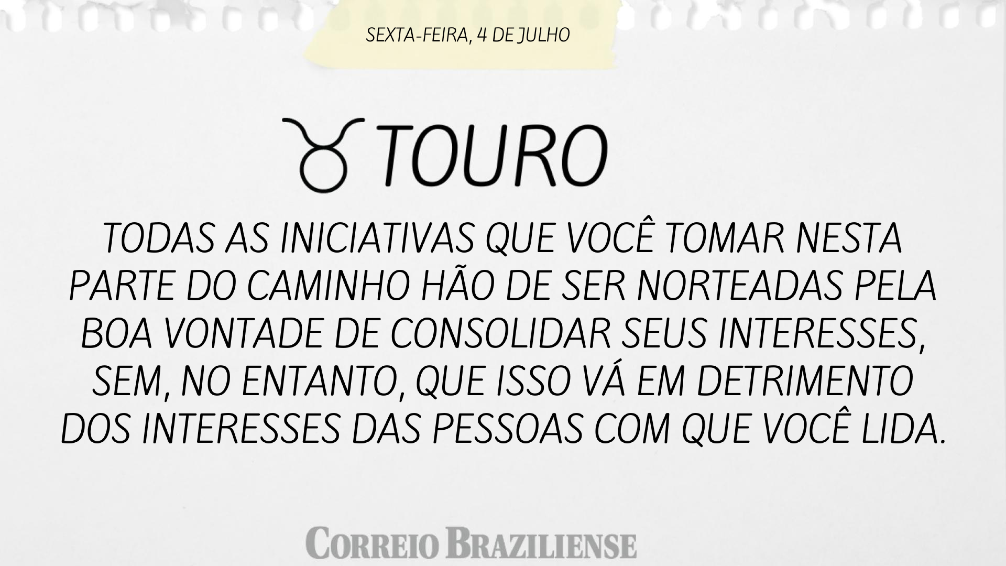 Horóscopo 4/7