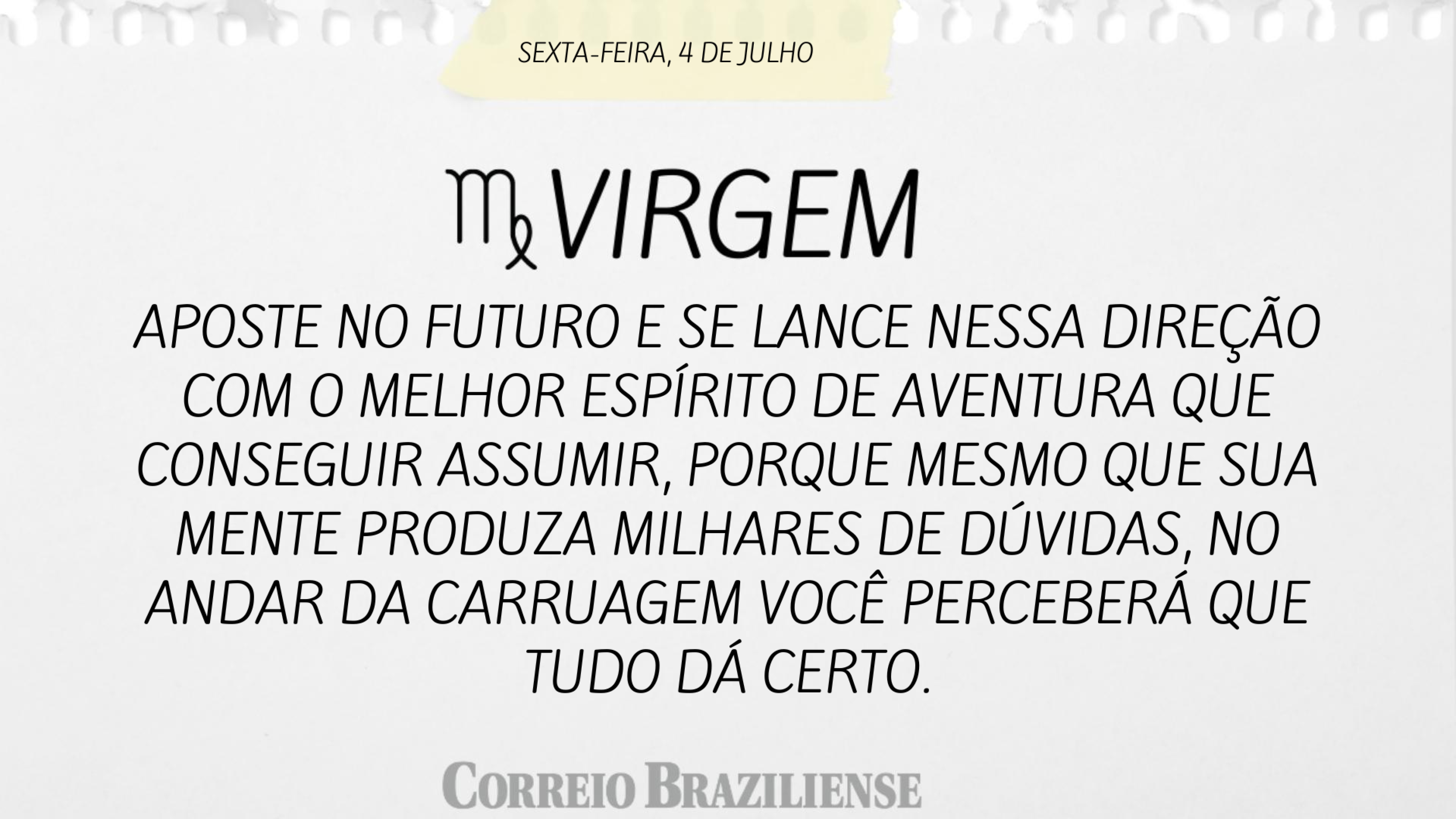 Horóscopo 4/7
