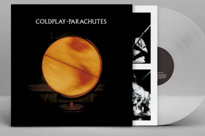 'Parachutes', álbum de estreia do Coldplay, é relançado em vinil reciclado - (crédito: Warner Music / Parlophone Records) 'Parachutes', álbum de estreia do Coldplay, é relançado em vinil reciclado - (crédito: Warner Music / Parlophone Records)
