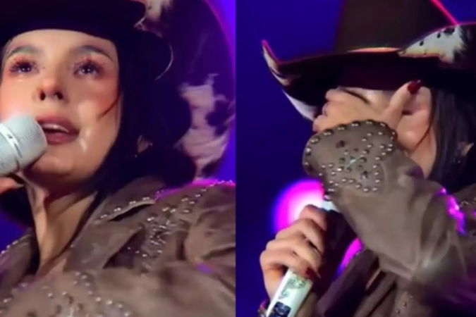 Ana Castela chora em show e diz que quase desistiu dos palcos -  (crédito: Reprodução / Instagram)