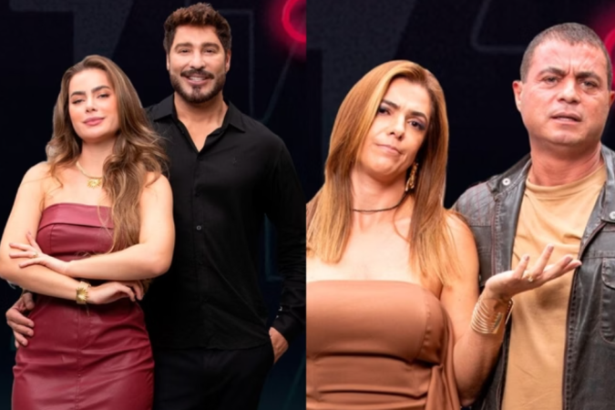 Favorito cai e novo casal dispara na reta final do reality - (crédito: Record ) Favorito cai e novo casal dispara na reta final do reality - (crédito: Record )