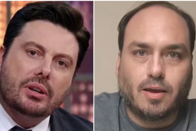 Carlos Bolsonaro e Danilo Gentili -  (crédito: Reprodução/Instagram)