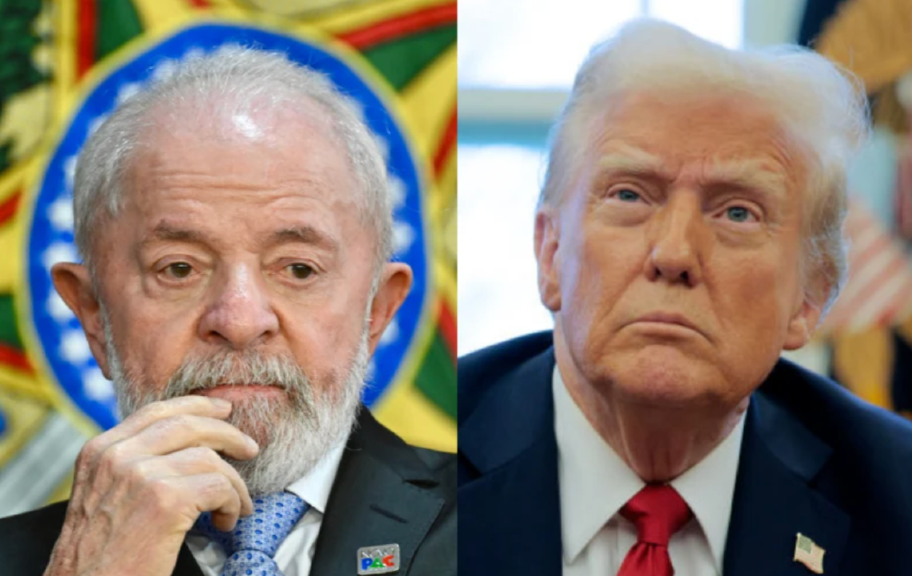 Bolsonaro e Trump trocaram elogios durante visita do brasileiro aos Estados Unidos, em 2019. Trump vem defendendo Bolsonaro e dizendo que o ex-presidente é alvo de uma 'caça às bruxas' -  (crédito: Alan Santos/Presidência da República)
