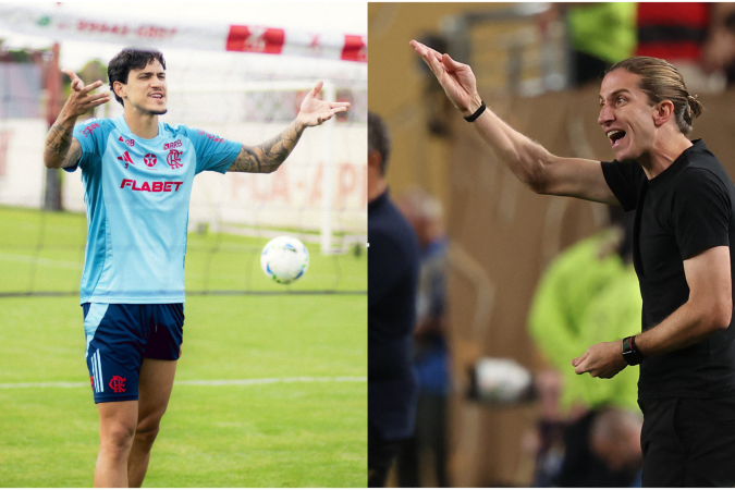 Depois de excluir o jogador da vitória do clube carioca por 2 x 0 diante do São Paulo, no sábado, o técnico flamenguista fez duras críticas ao centroavante, em coletiva de imprensa - (crédito: Adriano Fontes/Flamengo e AFP) Depois de excluir o jogador da vitória do clube carioca por 2 x 0 diante do São Paulo, no sábado, o técnico flamenguista fez duras críticas ao centroavante, em coletiva de imprensa - (crédito: Adriano Fontes/Flamengo e AFP)