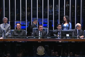 Senado realizou hoje (17/7) sessão solene em homenagem ao pastor Gedelti Gueiros -  (crédito: Reprodução/TV Senado)