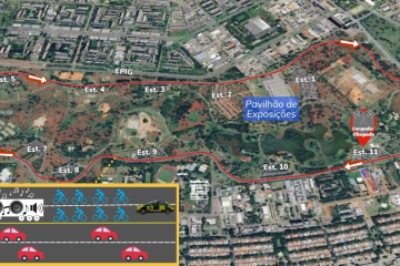 No Parque da Cidade, o Festival Vamos Passear, reunirá ciclistas -  (crédito: Agência Brasília)