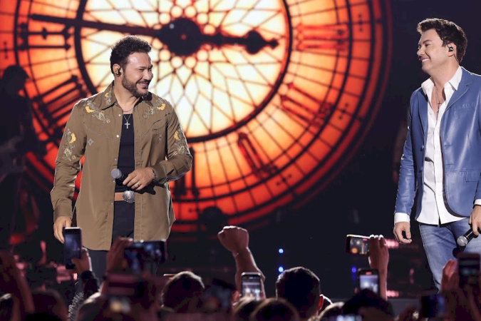 João Bosco e Vinícius gravam projeto audiovisual 'Deixa o Barulho' -  (crédito: Rubens Cerqueira)