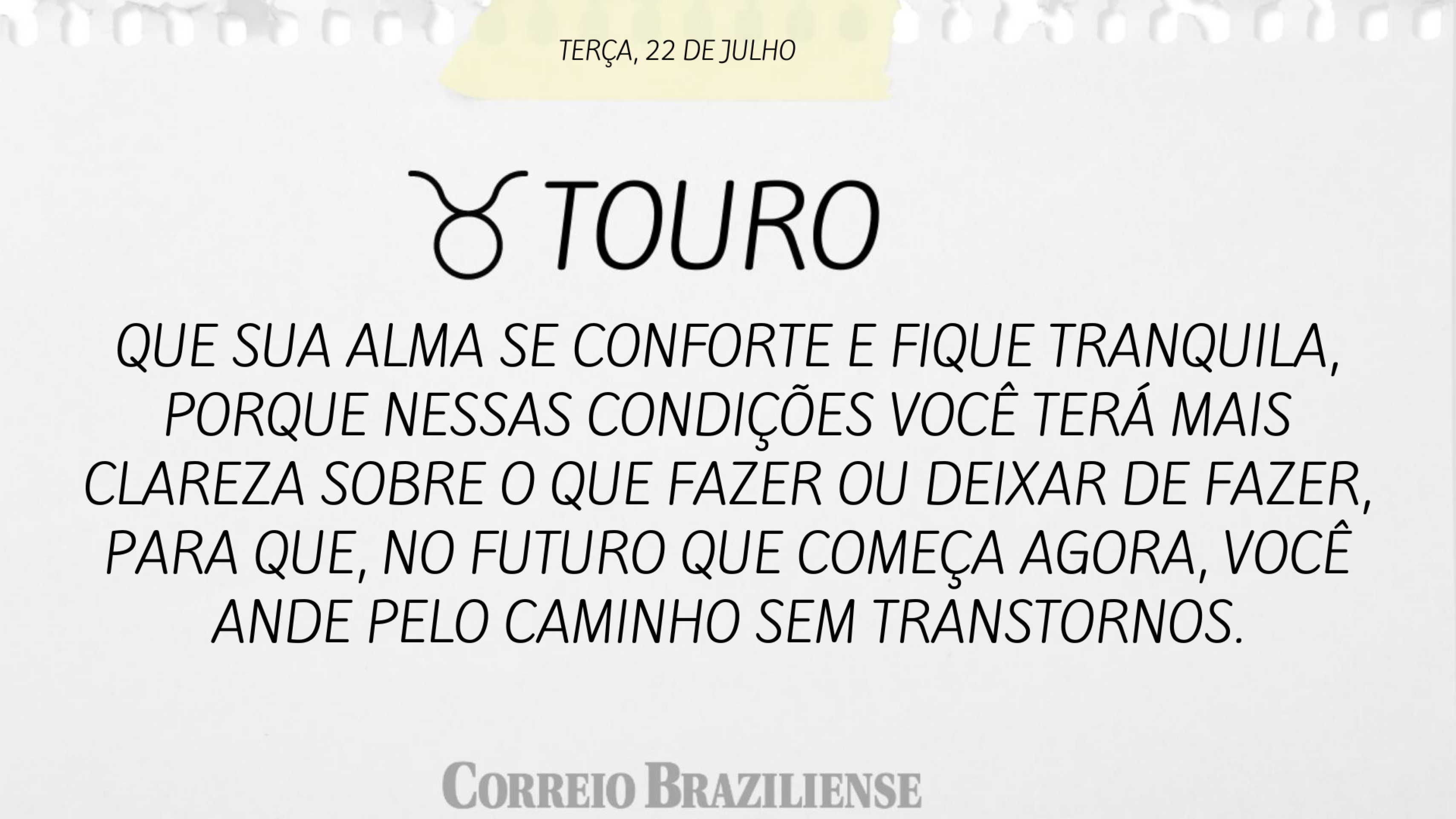 TOURO | 22 DE JULHO