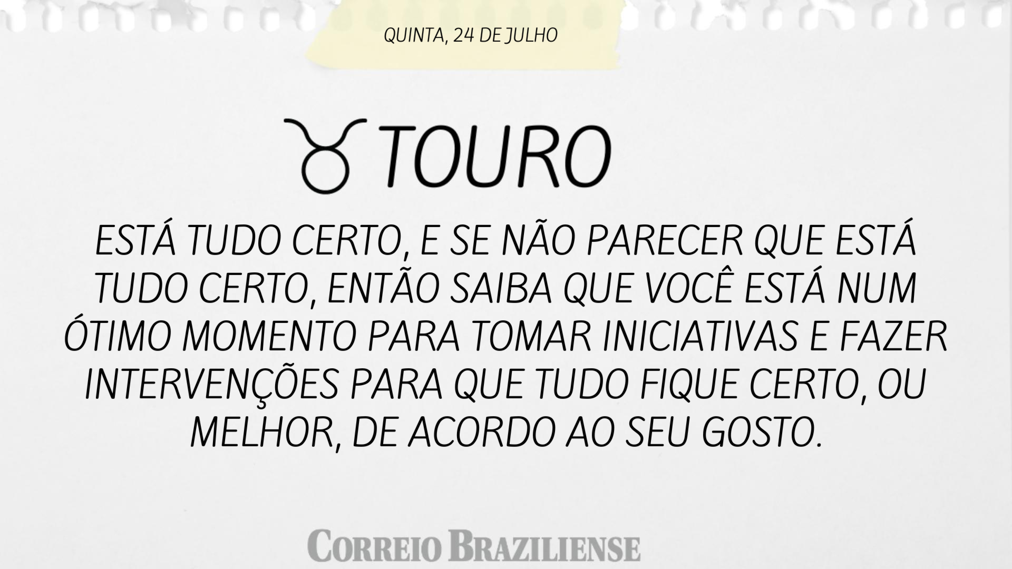 TOURO | 24 DE JULHO