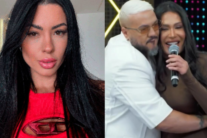 Namorada de Belo comenta desejo de Gracyanne de reatar com cantor -  (crédito: Instagram / Globo)