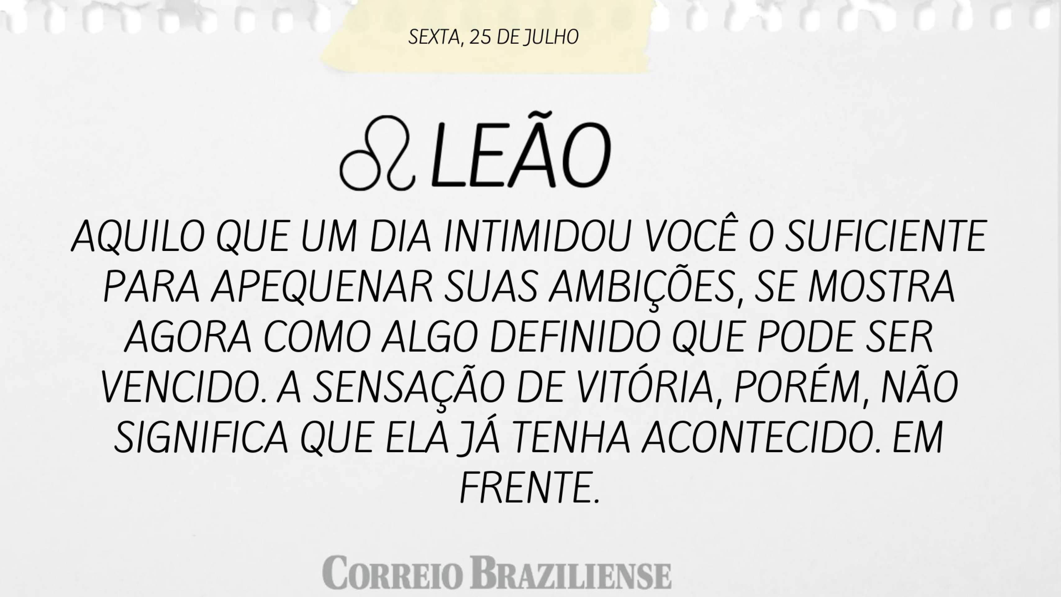 LEÃO | 25 DE JULHO