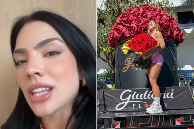 Namorada de Felipe Amorim se pronuncia após flores para Virginia
- (crédito: Instagram ) Namorada de Felipe Amorim se pronuncia após flores para Virginia
- (crédito: Instagram )