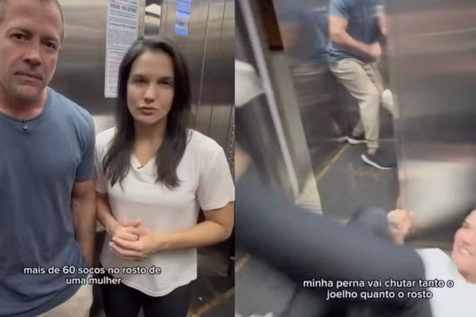 Kyra e Malvino ensinam autodefesa para espancamento em elevador
 -  (crédito: Instagram )