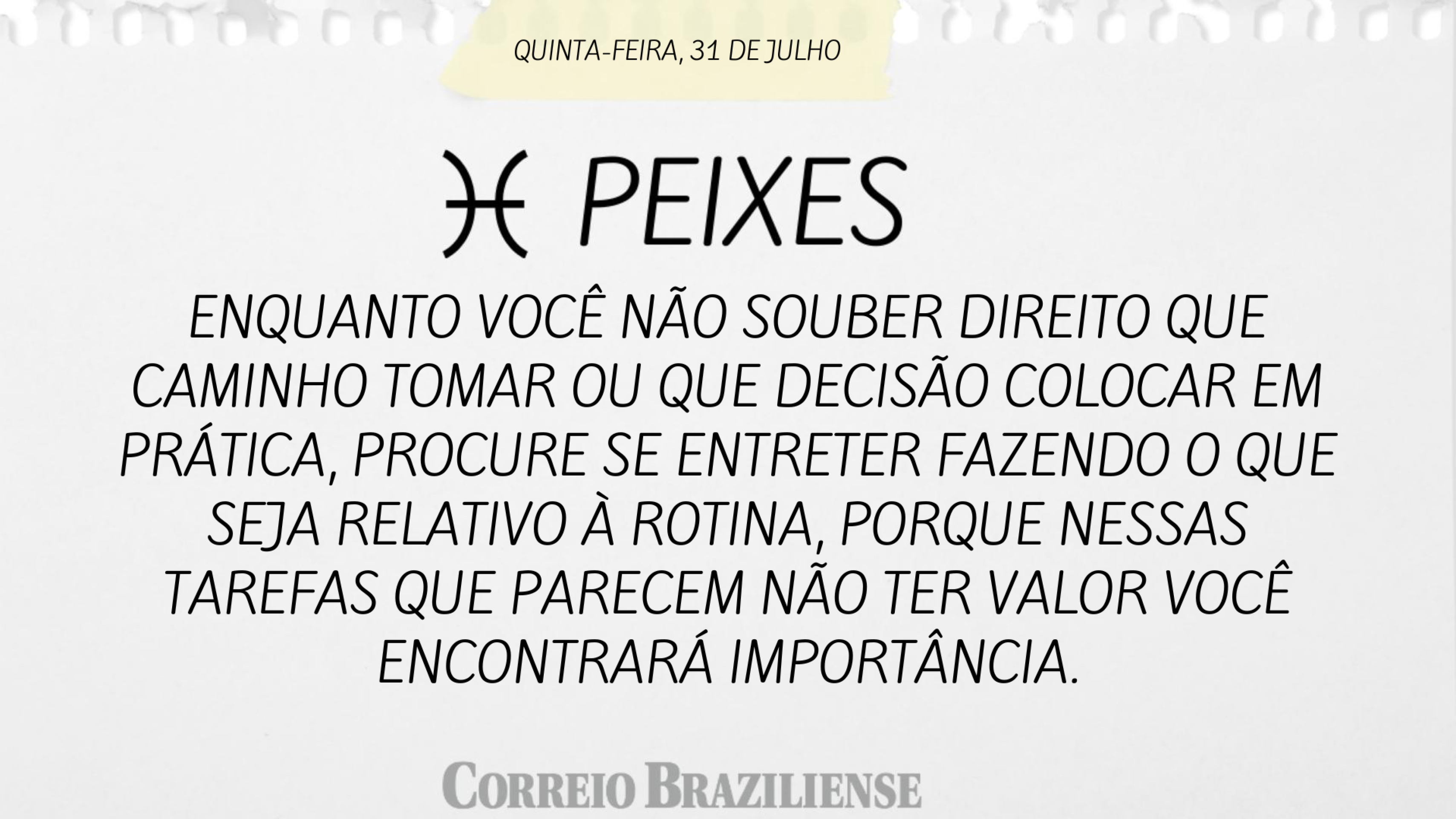 Confira o horóscopo desta quinta