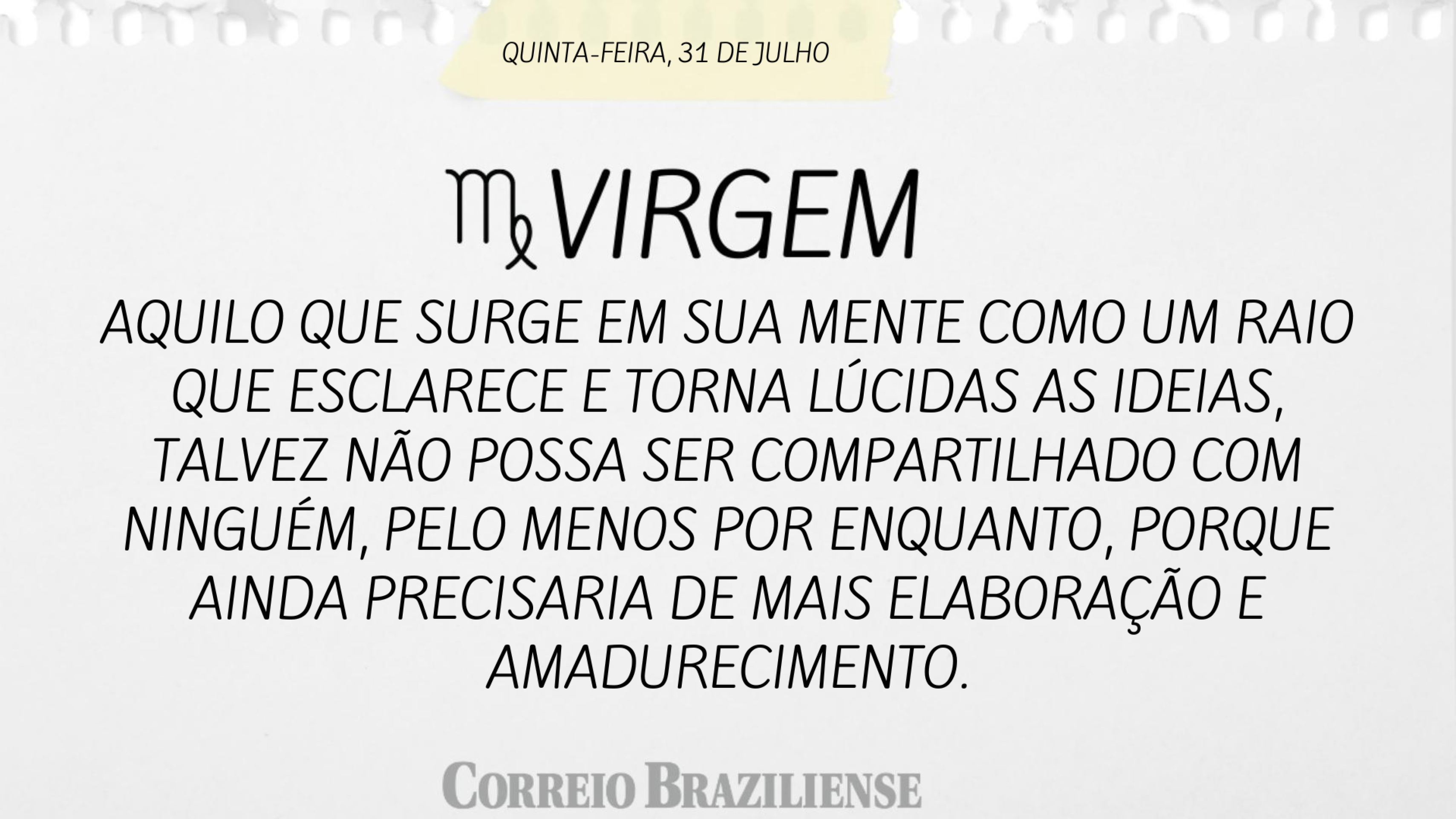 Confira o horóscopo desta quinta