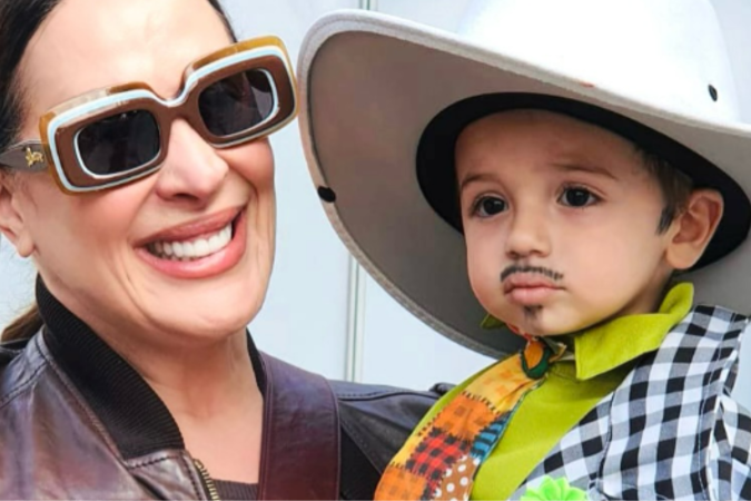 Claudia Raia e Lucca -  (crédito: Reprodução/Instagram)