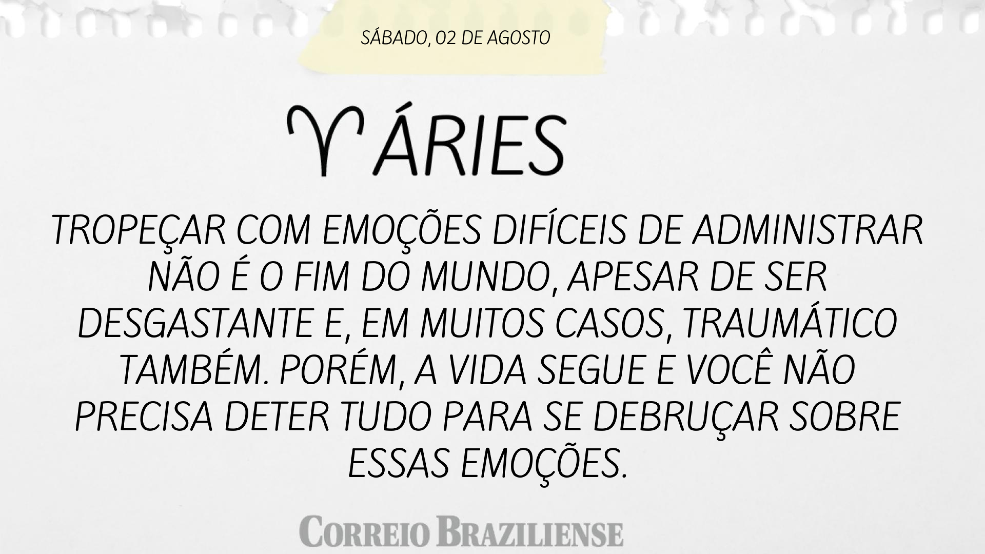Confira o horóscopo deste sábado