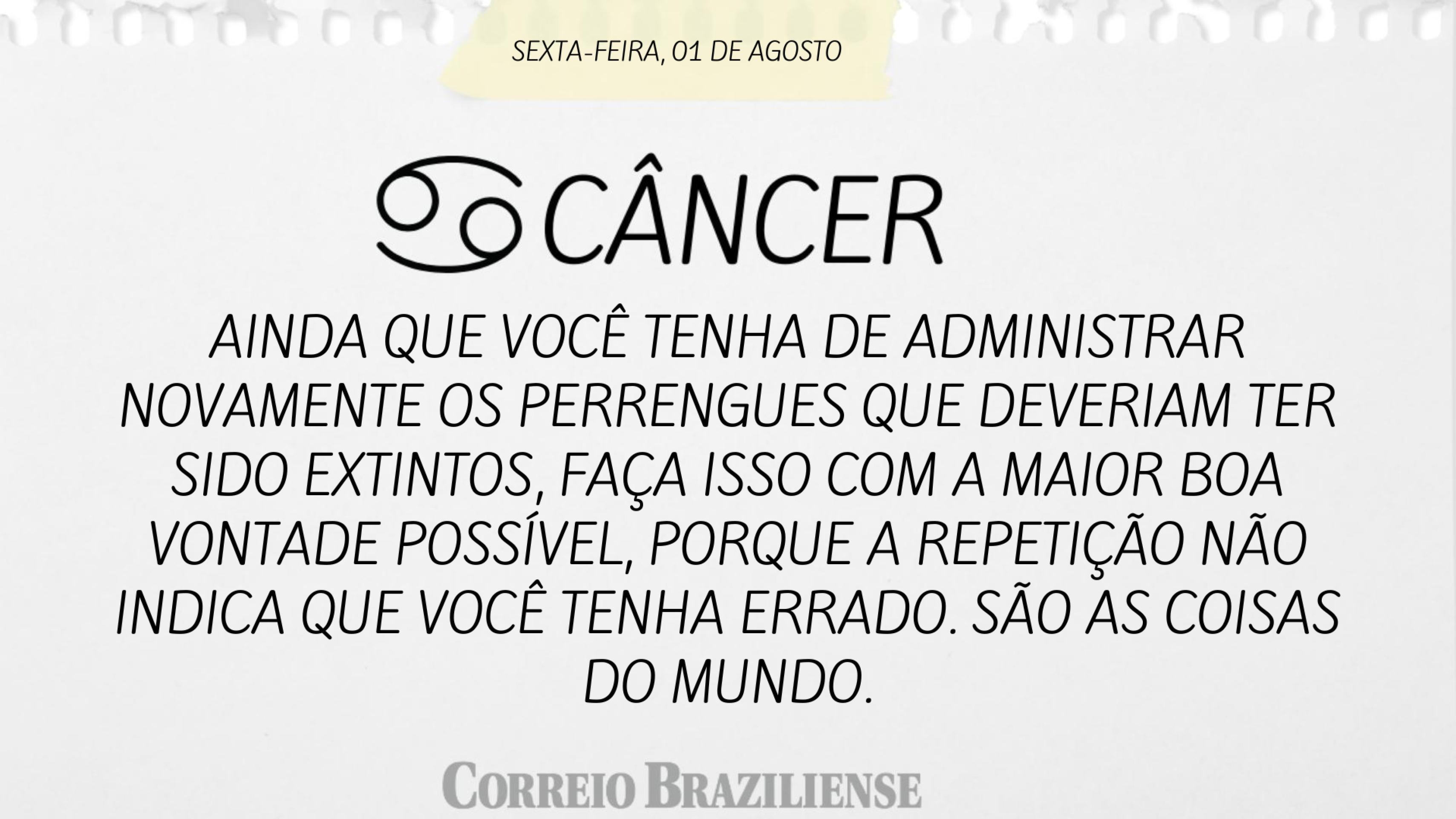 Confira o horóscopo desta sexta
