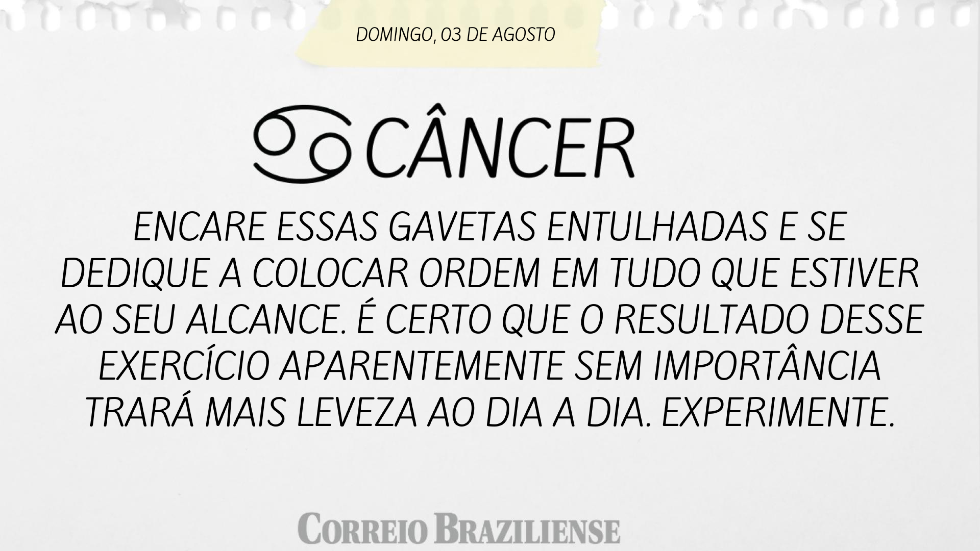 Confira o horóscopo deste domingo