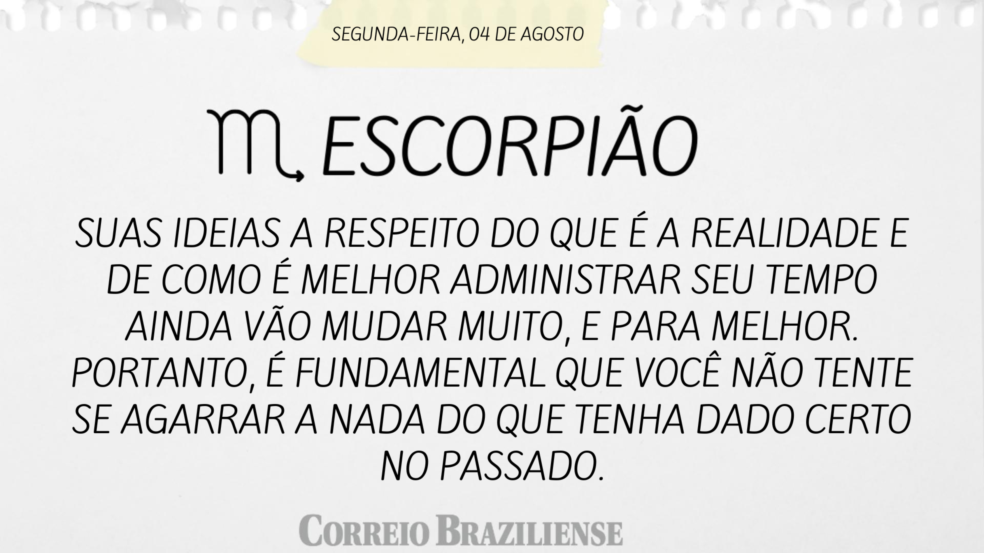 Hor&oacute;scopo desta segunda