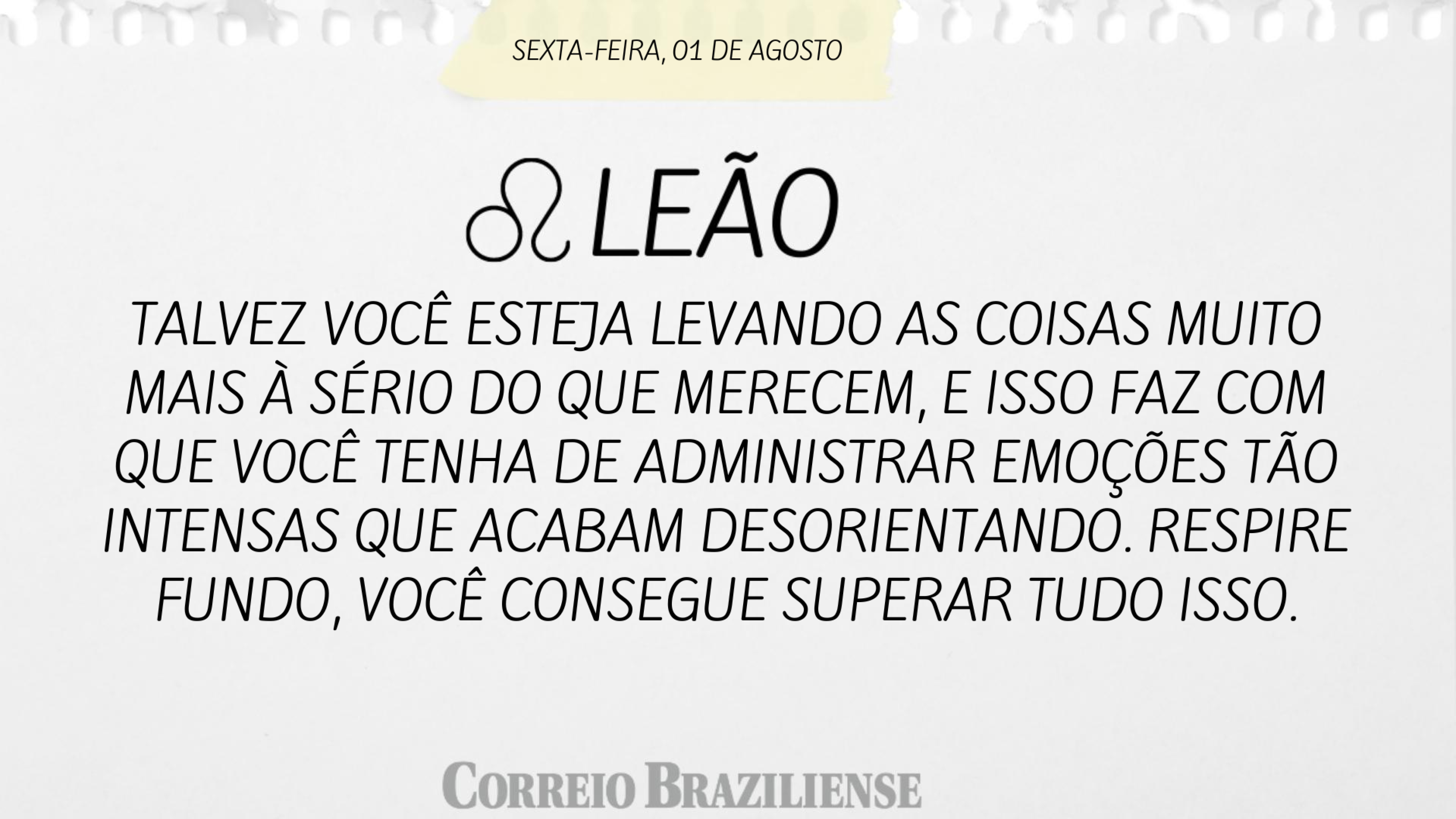 Confira o horóscopo desta sexta