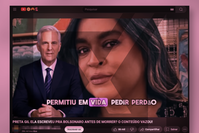 Conteúdo falso usa trecho inventado e manipula contexto de diálogo antigo da cantora com o ex-deputado - (crédito: Reprodução/Comprova) Conteúdo falso usa trecho inventado e manipula contexto de diálogo antigo da cantora com o ex-deputado - (crédito: Reprodução/Comprova)