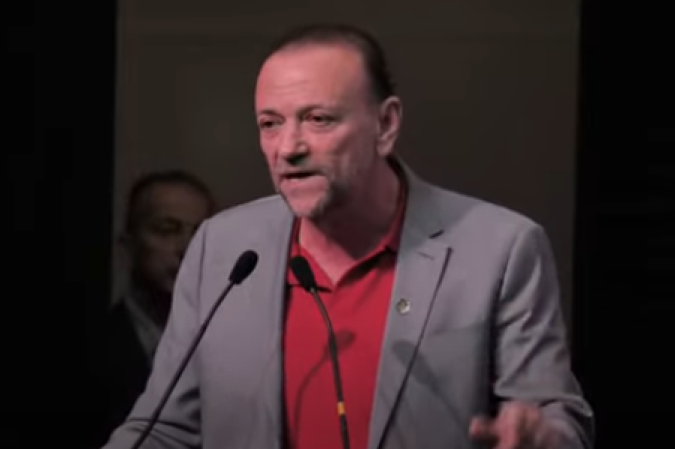 Edinho Silva no 17º Encontro Nacional do PT  -  (crédito: Reprodução PTTV)