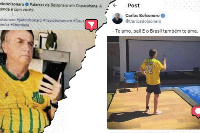 As fotos de Bolsonaro que Moraes usou para justificar prisão de ex-presidente