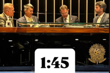 Parlamentares passam a noite no Congresso contra prisão de Bolsonaro - Reprodução Instagram @marcosrogeriooficial