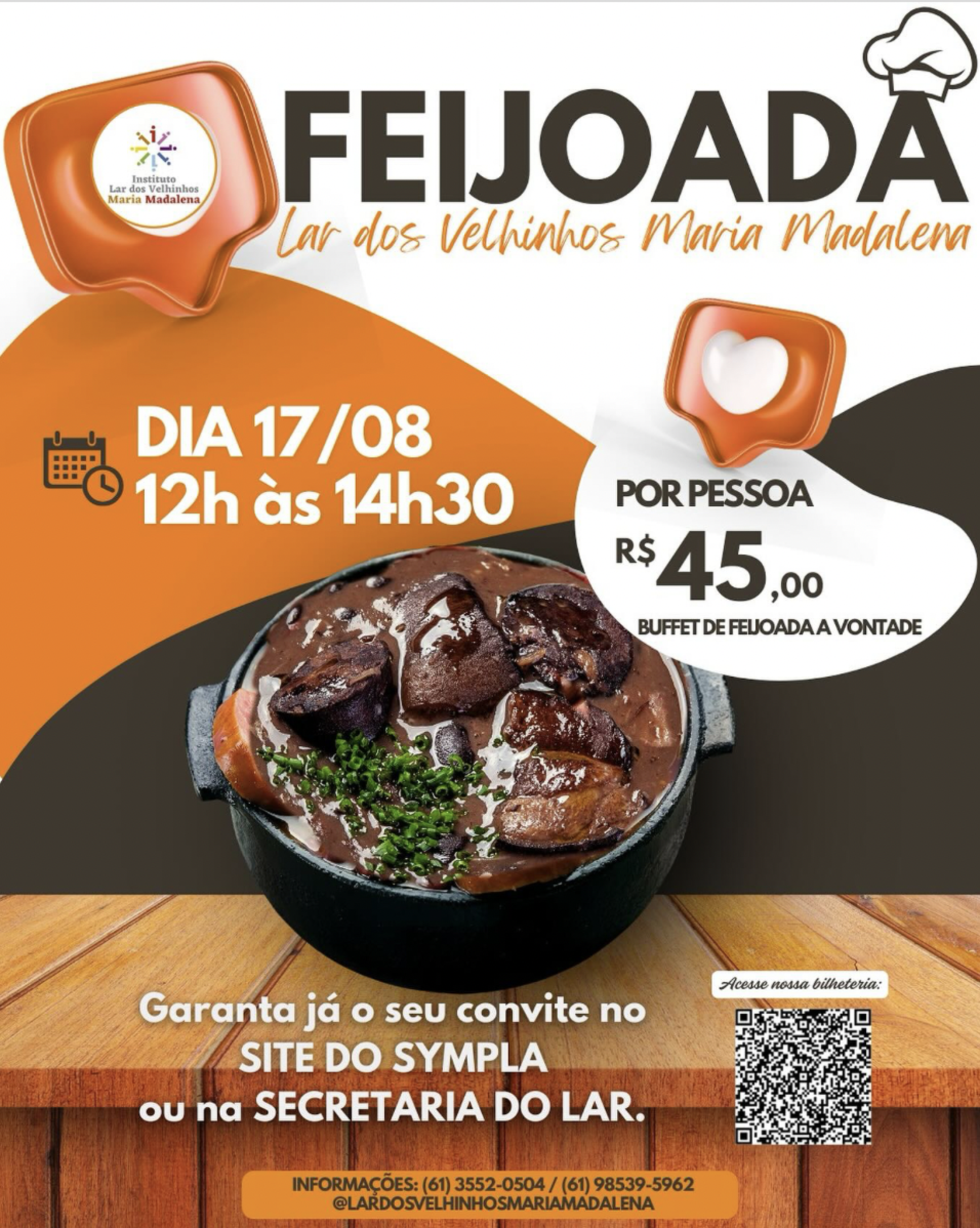 Feijoada beneficente arrecada fundos para obra do Lar dos Velhinhos  