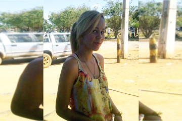 Camila Pereira Lopes, 28 anos, foi morta a facadas enquanto estava na frente casa, no Itapoã. Autor foi preso -  (crédito: Material cedido ao Correio)