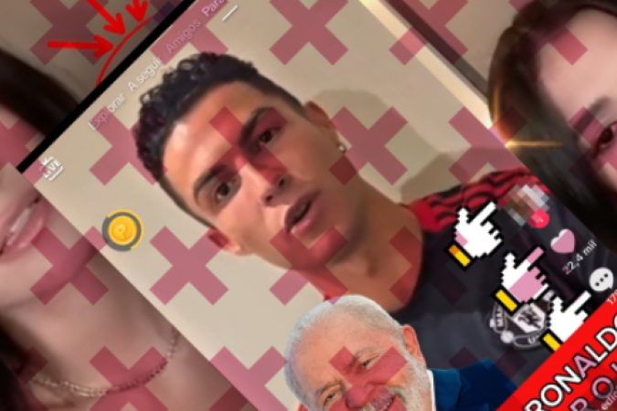 As postagens em questão apresentam vídeos manipulados por inteligência artificial, a partir da técnica de deepfake – recurso que utiliza algoritmos para criar imagens e áudios falsos, mas com aparência realista, simulando pessoas fazendo algo que nunca ocorreu - (crédito: Reprodução / Comprova) As postagens em questão apresentam vídeos manipulados por inteligência artificial, a partir da técnica de deepfake – recurso que utiliza algoritmos para criar imagens e áudios falsos, mas com aparência realista, simulando pessoas fazendo algo que nunca ocorreu - (crédito: Reprodução / Comprova)