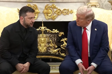 Donald Trump e Volodymyr Zelensky -  (crédito: Reprodução)